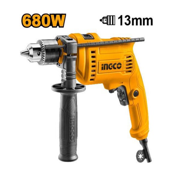 Perceuse INGCO 680W ID6808 avec fonction percussion béton