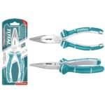 Pince à bec long TOTAL 160 mm THT120606P pour travaux de précision et électricité