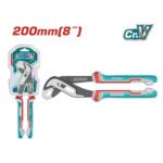 Pince à gaz TOTAL 200 mm THT280806 pour serrage de tuyaux et travaux de plomberie