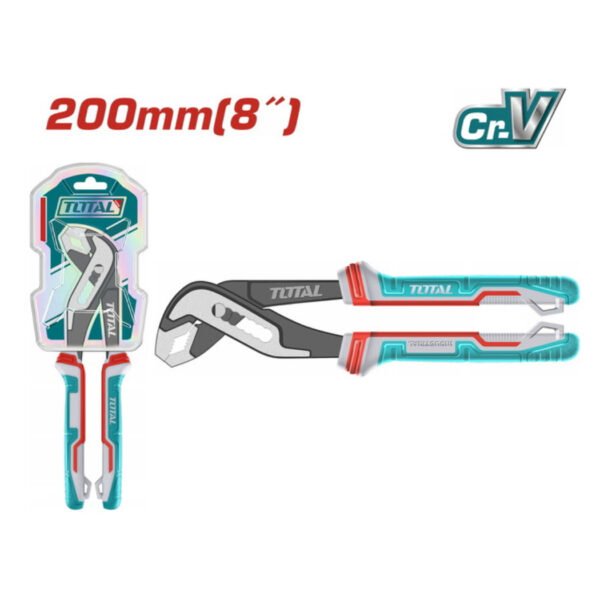 Pince à gaz TOTAL 200 mm THT280806 pour serrage de tuyaux et travaux de plomberie