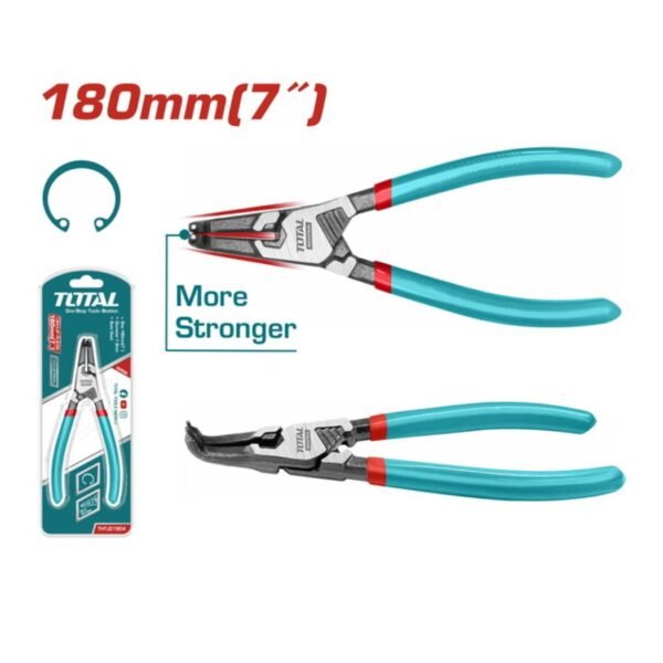 Pince circlips extérieure TOTAL 180 mm pour montage démontage anneaux élastiques mécanique