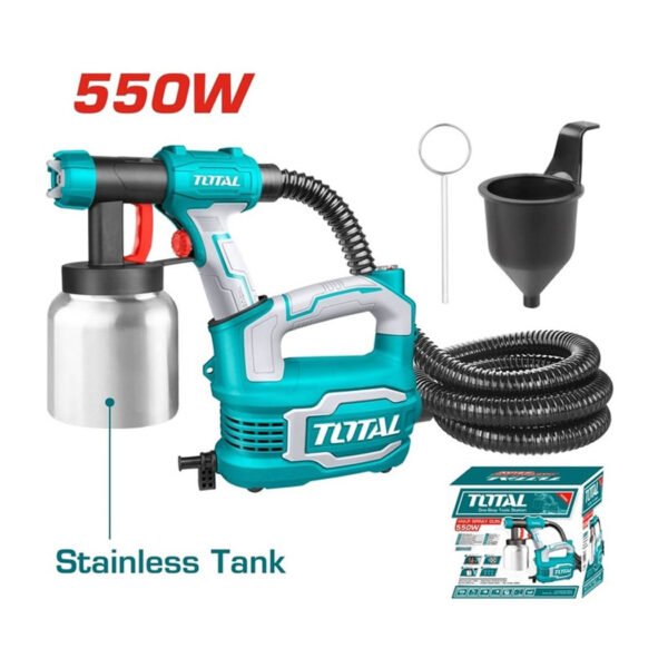 Pistolet de peinture électrique TT5006 avec réservoir 800 ml, idéal pour murs, bois et métal