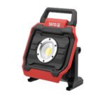 Projecteur LED YATO 18V 6000 lumens avec support réglable pour chantier et extérieur