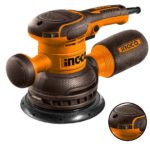 Ponceuse rotative INGCO RS4516 450 W avec patin de 150 mm, vitesse variable et accessoires inclus