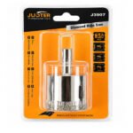 Scie cloche diamant 35 mm JUSTER J3907 pour perçage de carrelage, céramique et pierre avec perceuse