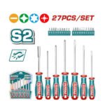 Set de tournevis magnétiques TOTAL 27 pièces TKSDS2726 avec coffret