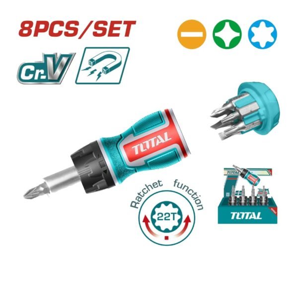 TOURNEVIS 8EN1 CLIQUET TACSDS1726 TOTAL