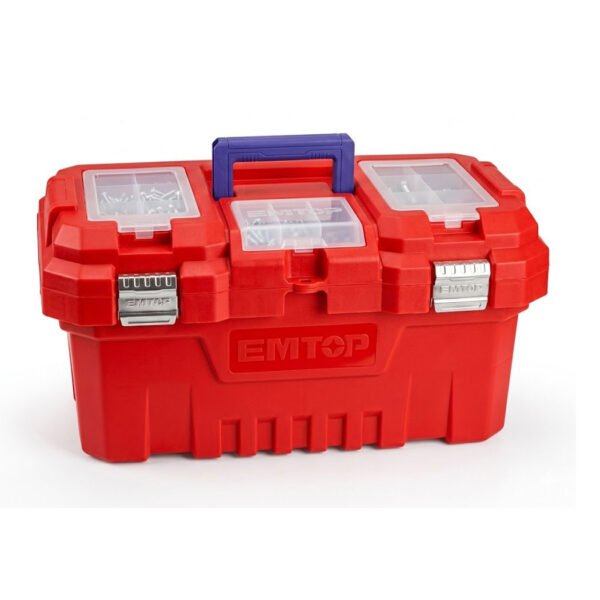 Caisse à outils EMTOP 20 pouces EPBX2002 plastique renforcé 20 kg charge grande capacité rangement professionnel