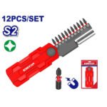 Jeu de 11 embouts PH2 EMTOP avec porte-embout pour vissage et bricolage