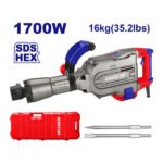Démolisseur 16 kg 1700W 45J EMTOP EDBRH1701 – marteau piqueur puissant professionnel