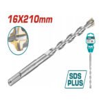 Mèche SDS Plus TOTAL 16x210 mm TAC311602C foret béton carbure pour perforateur