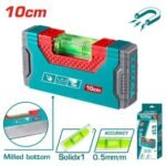 Niveau à eau magnétique TOTAL 10 cm TMT205101 mini niveau de précision pour chantier et bricolage