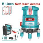 Niveau laser TOTAL 30m TLL306505 5 lignes auto nivelant pour carrelage et chantier