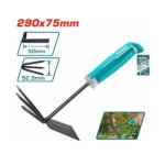 Outil jardin TOTAL THGT979K binette et griffe 2 en 1 pour désherbage et aération