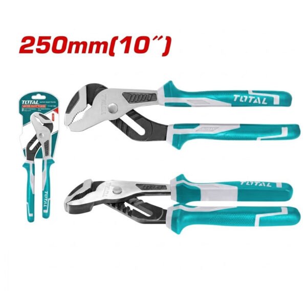 Pince à gaz 250 mm TOTAL THT281006 en acier Cr-V pour plomberie et mécanique