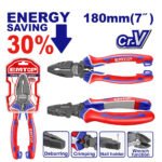 Pince universelle EMTOP 180 mm avec effet de levier élevé et poignée ergonomique antidérapante