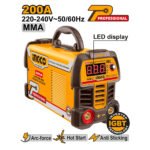 Machine à souder INGCO 200A MMA inverter portable modèle ING-MMA20069
