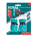Kit raccord rapide tuyau 1/2 pouce 3 pièces THWS030301 pour arrosage jardin