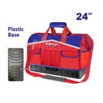 Sac à outils EMTOP 24 pouces noir robuste avec poches multiples et bandoulière