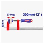 Serre-joint EMTOP 80x300 mm 270 kg ECLPF08101 pour maintien de pièces larges et lourdes