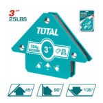 Support magnétique soudage TOTAL TAMWH25032 3 pouces fixation pièces métalliques