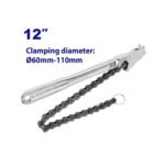 Clé à chaîne EMTOP EMAW1312 60-110 mm pour filtres à huile et pièces cylindriques
