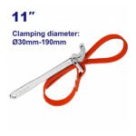 Clé filtre à sangle EMTOP EMAW3311 30-190 mm pour démontage de filtres à huile et pièces cylindriques