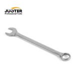 Clé mixte en acier chromé modèle JLD63008 avec extrémité plate et anneau pour serrage de boulons.