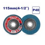 Disque à lamelles zirconium EMTOP EFDS1156 115 mm pour meulage et finition des métaux
