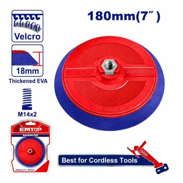 TAMPON DE POLISSAGE 7" 180MM EPPD18051 EMTOP