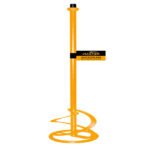Tête de malaxeur mélangeur JUSTER 600×14×120 mm pour perceuse, idéale pour peinture, mortier et colle.