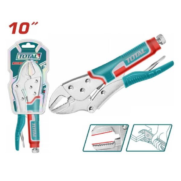 PINCE ETAUX 250MM 10″ THT191002 TOTAL