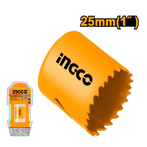 Scie cloche INGCO HSB10251 25 mm bi-métal pour perçage bois métal et PVC