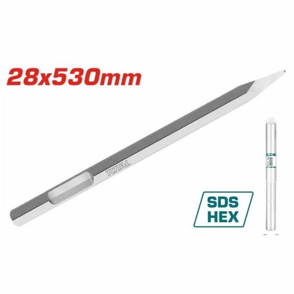 BURIN HEX POINTU 28X530MM TAC1531282 TOTAL