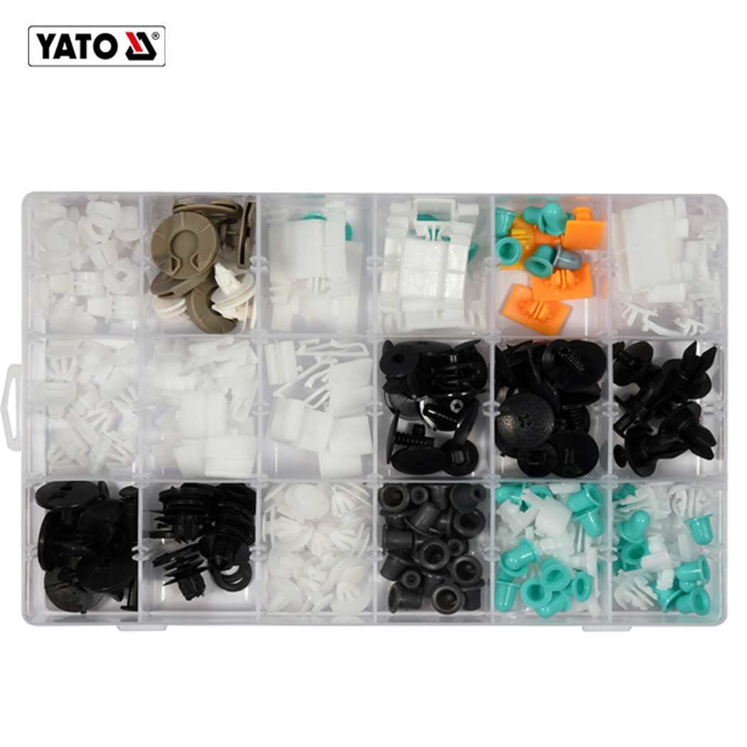 YT-06664-1 ASSORTIMENT DE 160 CLIPS DE GARNITURE AUDI YT-06664 YATO – Image 1
