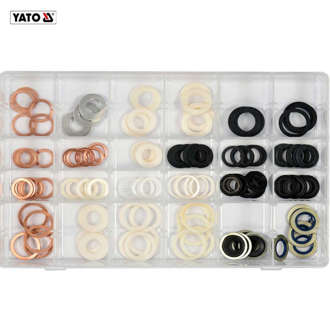 YT-068641 ASSORTIMENT DE 120 JOINTS DE BOUCHON DE VIDANGE YT-068641 YATO – Image 1
