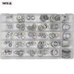 ASSORTIMENT DE 300 JOINTS D'ETANCHEITE EN ALUMINIUM YT-06865 YATO