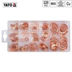 ASSORTIMENT DE 220 RONDELLES EN CUIVRE YT-068721 YATO