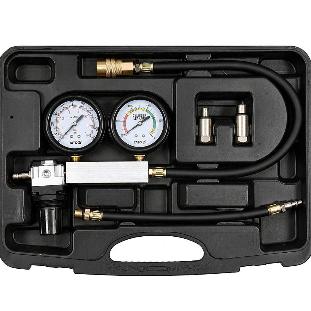 YT-73055-1 KIT TESTEUR D'ETANCHIETE DE CULASSE 0.7MPA 4PCS YT-73055 YATO – Image 1