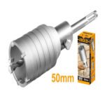 Couronne de forage INGCO HCB0501 de 50 mm avec adaptateur SDS Plus et foret de maçonnerie.