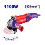 Meuleuse angulaire EMTOP 125 mm 1100W utilisée pour la coupe et le meulage de différents matériaux