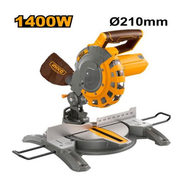 Scie à onglet INGCO BMS14007 1400W avec lame 210 mm pour coupes précises du bois