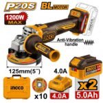 MEULEUSE D'ANGLE 20V INGCO 20V 125MM CAGLI2120272